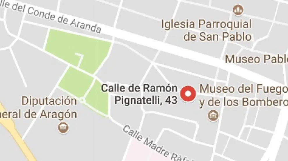 Incendio sin daños personales en un cuarto de contadores de la calle Ramón Pignatelli
