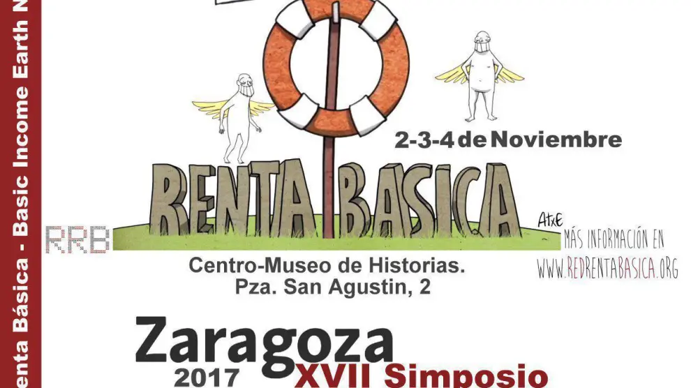 Cartel del XVII Simposio Congreso de 'Red Renta Básica'.