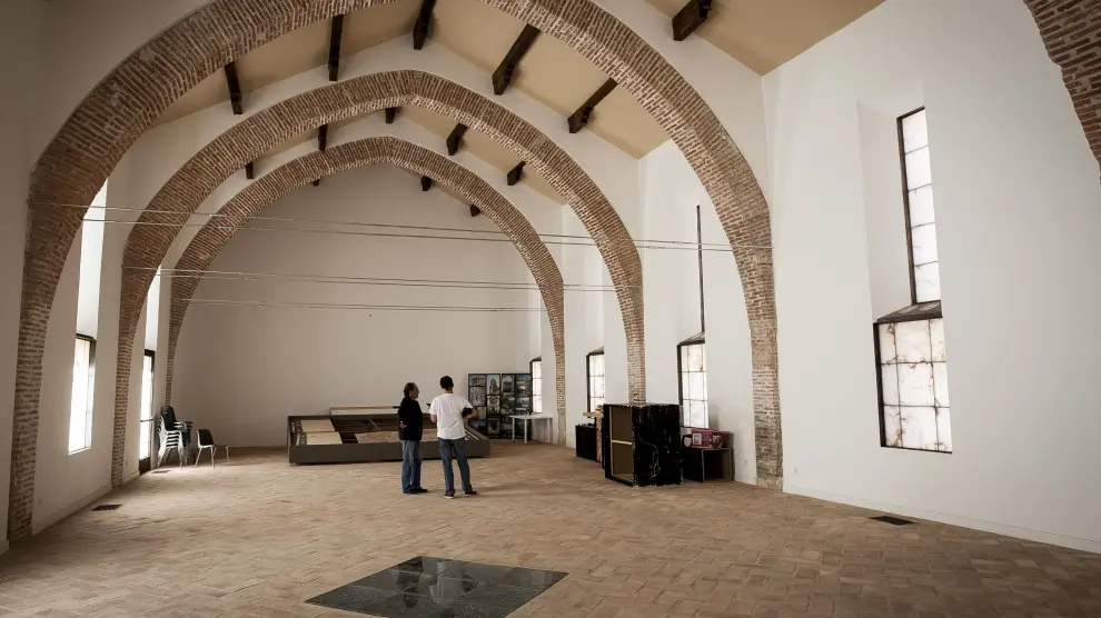 Sala principal del futuro Museo de la villa romana de La Malena, de inminente apertura.