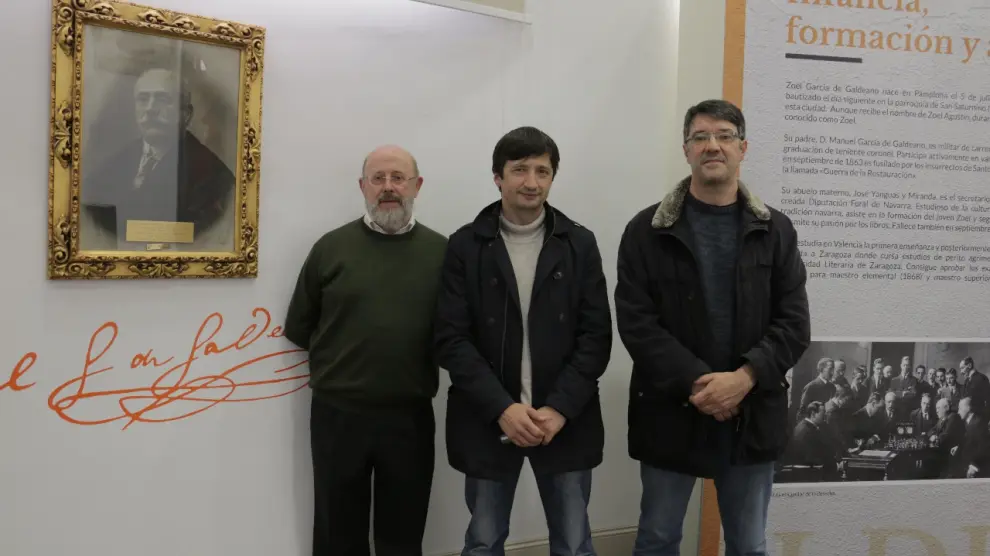 El equipo de profesores que trabaja en el proyecto: Pedro J. Miana, Julio Bernués y Manuel Alfaro.