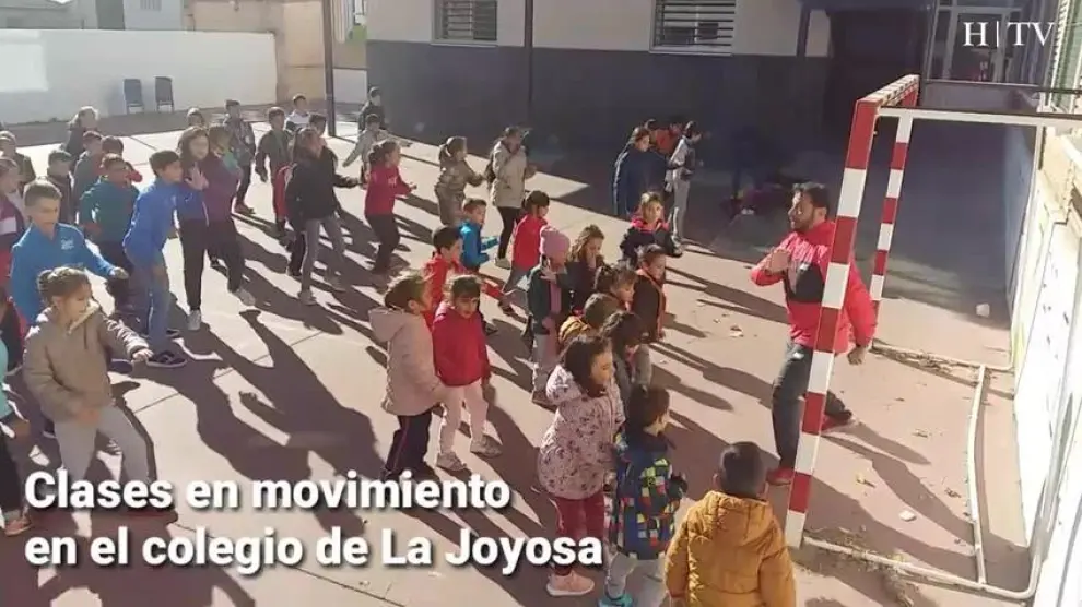 Clases en movimiento en el colegio de La Joyosa