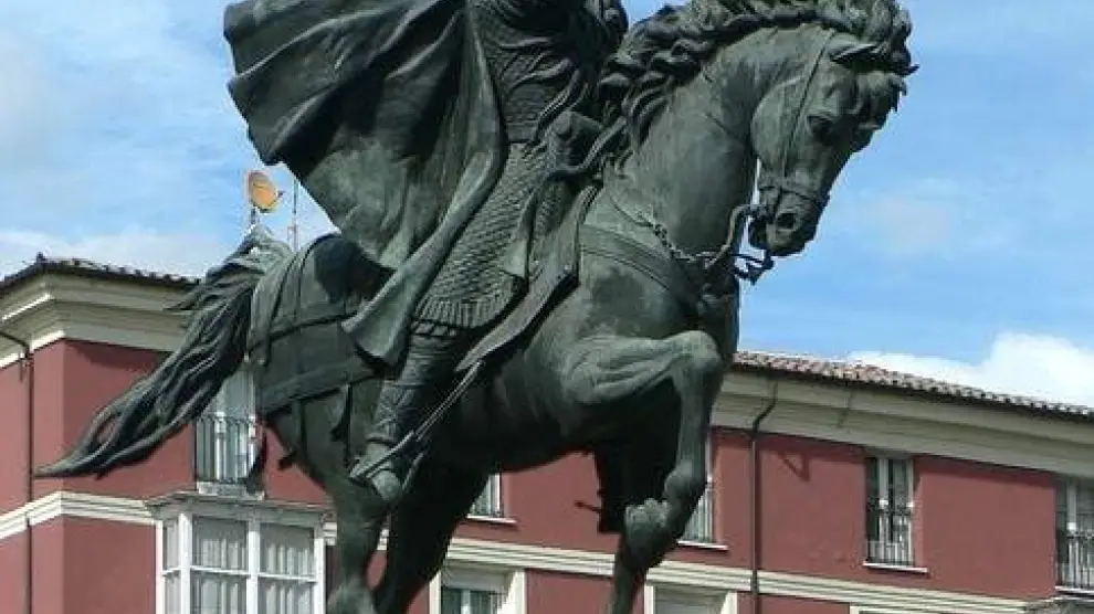 Estatua de El Cid Campeador en Burgos.