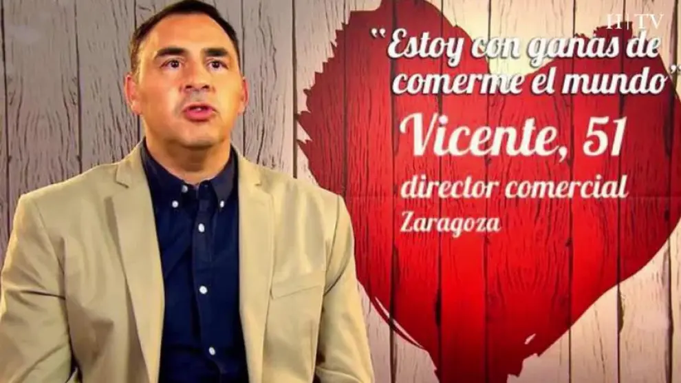 El presidente de las peñas del Zaragoza busca pareja en 'First Dates'
