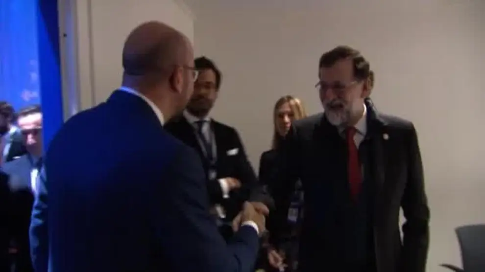 Rajoy se ve con el primer ministro belga en Göteborg
