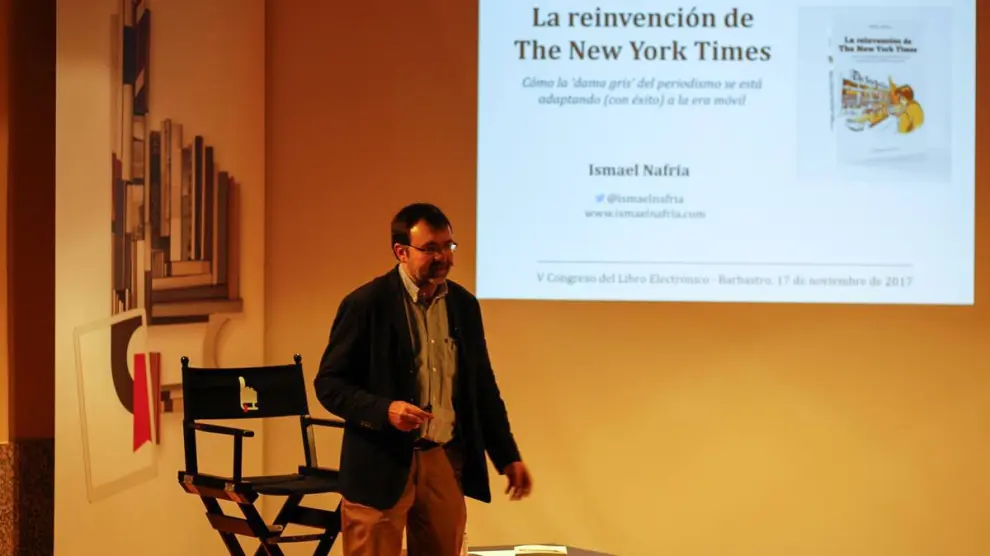 Ismael Nafría durante su conferencia