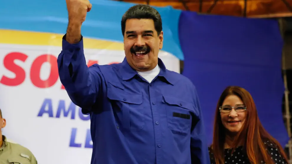 El líder Maduro en un acto