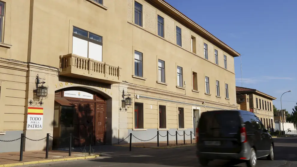 Edificio del cuartel de Sancho Ramírez, en Huesca, donde se instalará el Cuartel General de la División Castillejos.