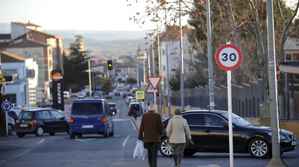 La Carretera de Alcañiz en Teruel, donde tuvo lugar el accidente