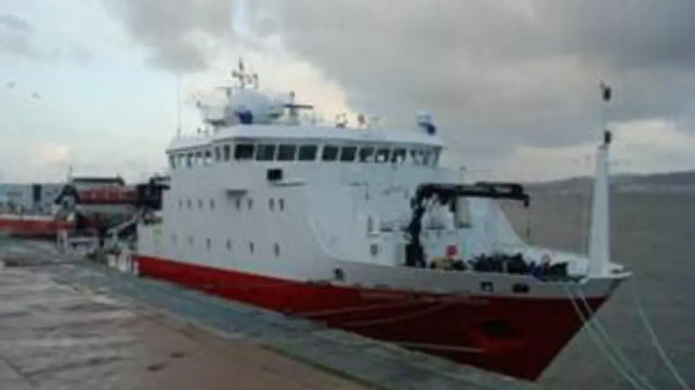 El buque ocanográfico del CSIC Sarmiento de Gamboa.
