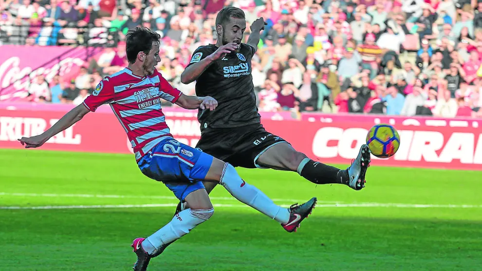 La defensa del Huesca recibió dos goles, los mismos que en las seis jornadas anteriores.