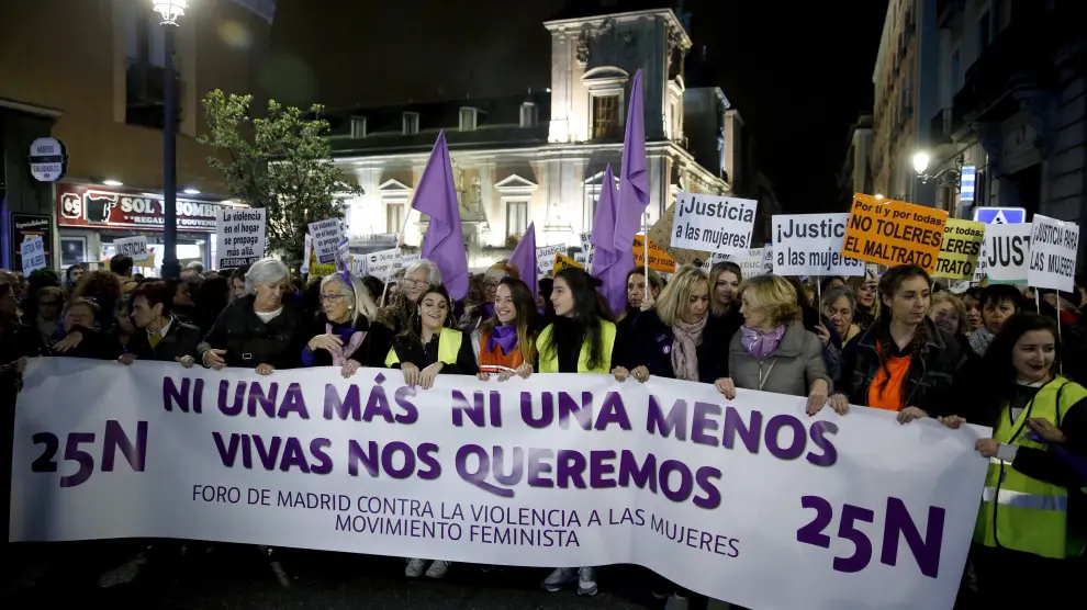 Imagen de una manifestación contra la violencia de género el pasado 25 de noviembre.