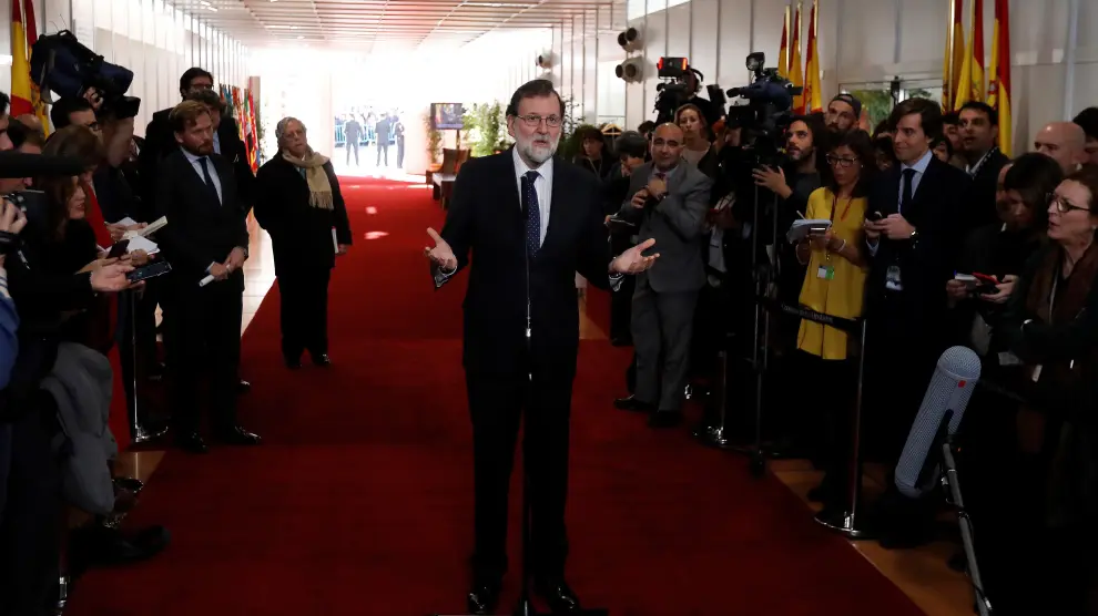 Rajoy, este miércoles en Madrid.