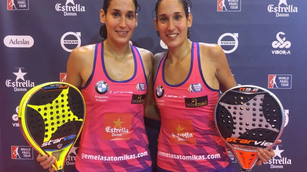 Mapi y Majo Sánchez Alayeto, tras vencer el partido de cuartos del Master Final en Madrid.