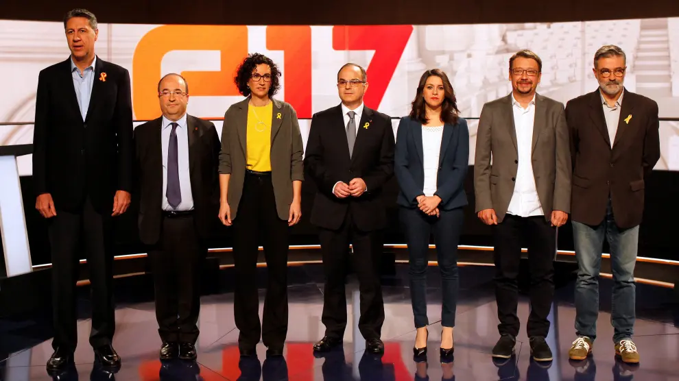 Los participantes en el debate de TV3.