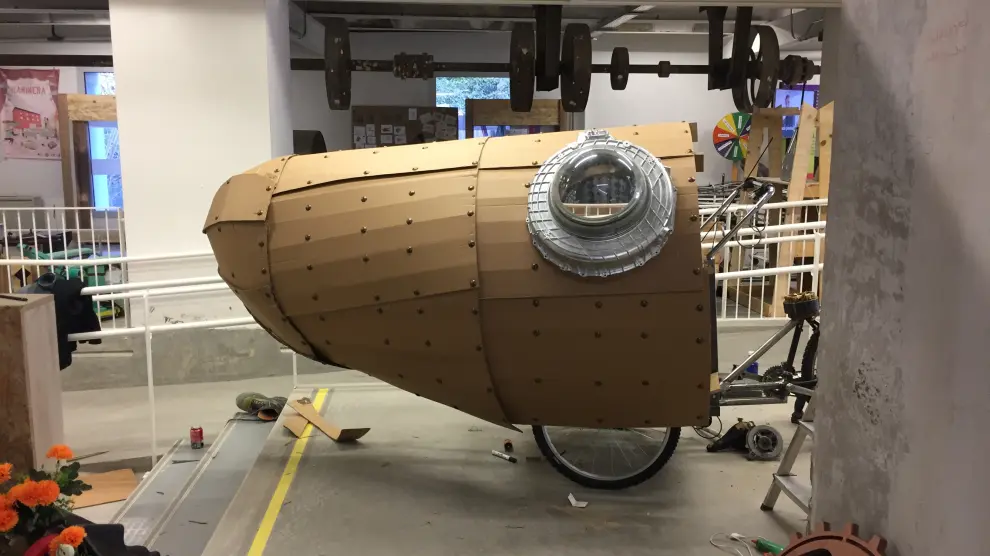 El submarino construido para la cabalgata de Reyes