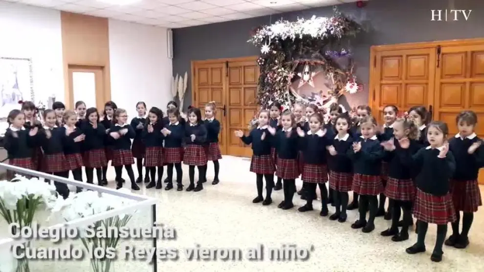 Las pequeñas de Sansueña interpretan 'Cuando los Reyes Vieron al niño'