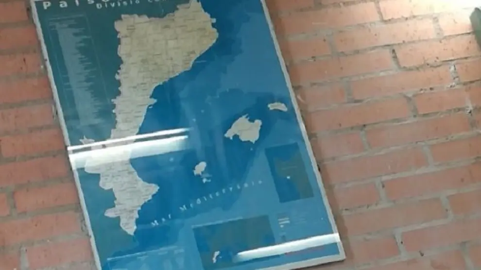 Imagen del mapa en el que se incluye la Comunidad Valenciana dentro de los 'países catalanes'
