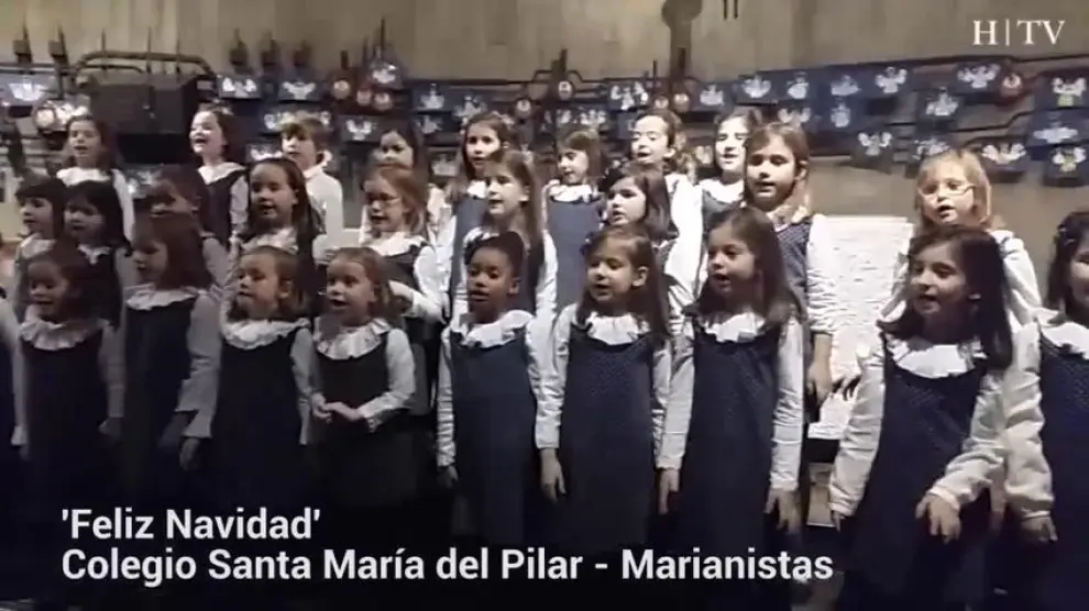 'Feliz Navidad' desde el colegio Marianistas de Zaragoza