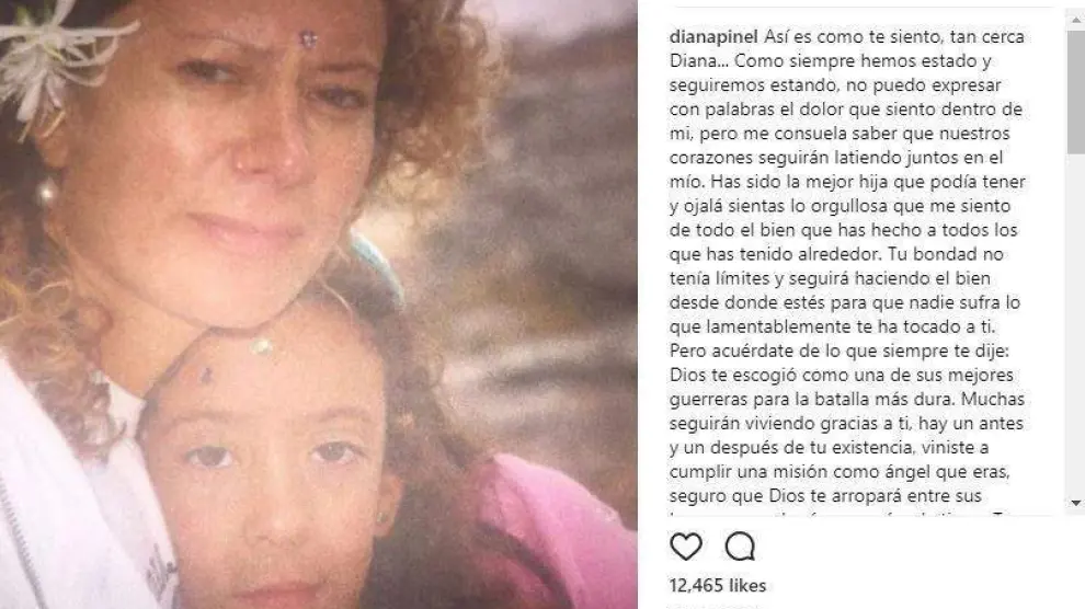 La madre de Diana Quer, a su hija "Muchas seguirán viviendo gracias a ti"