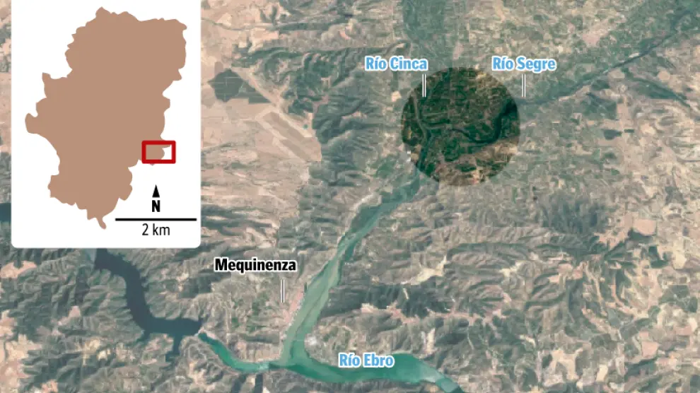 El cuerpo ha sido encontrado a unos 100 metros de la confluencia del Segre y el Ebro