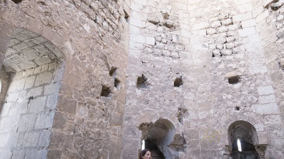 Interior de la torre de la Bombardera.