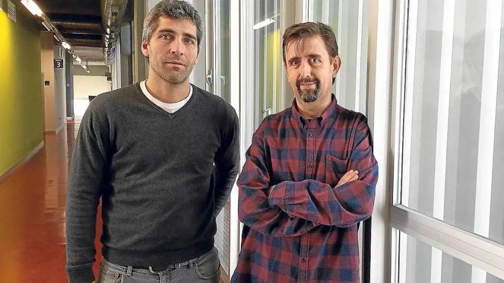 Javier Zarazaga-Soria y Roberto Casas, investigadores del proyecto Agrolabs Purines 4.0.
