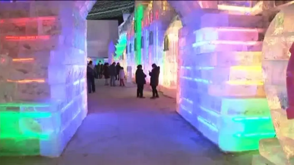 Espectacular festival de hielo en Pekín