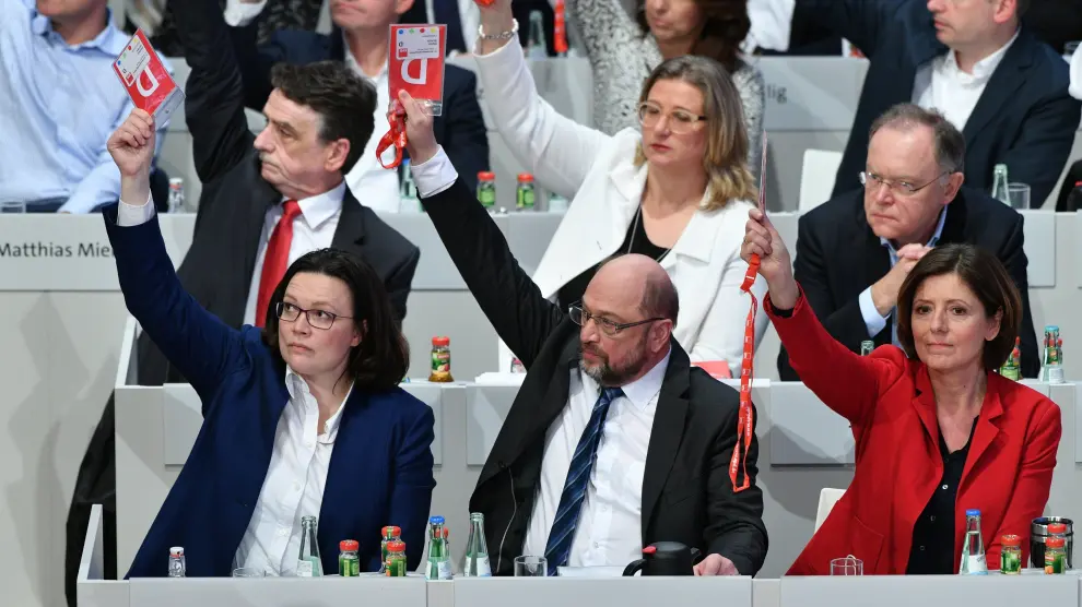 El congreso federal del SPD se ha pronunciado por mayoría a favor de la línea de su líder, Martin Schulz.