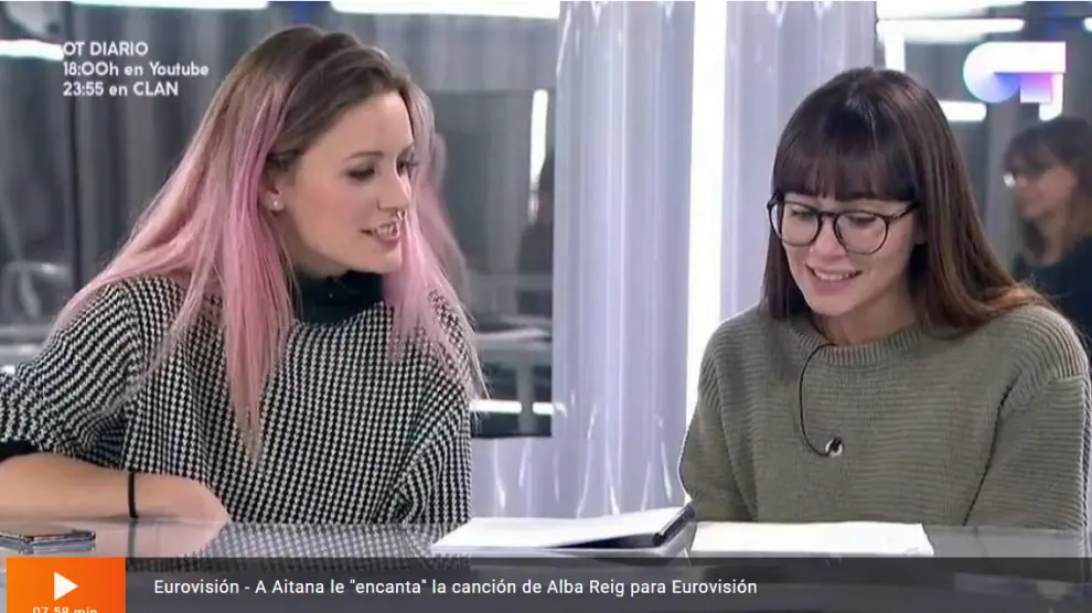Alba Reig y Aitana ensayan 'Arde'