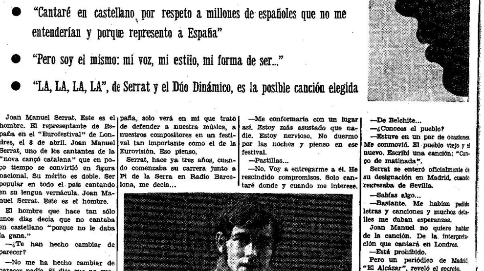 Entrevista publicada en HERALDO en enero de 1968.