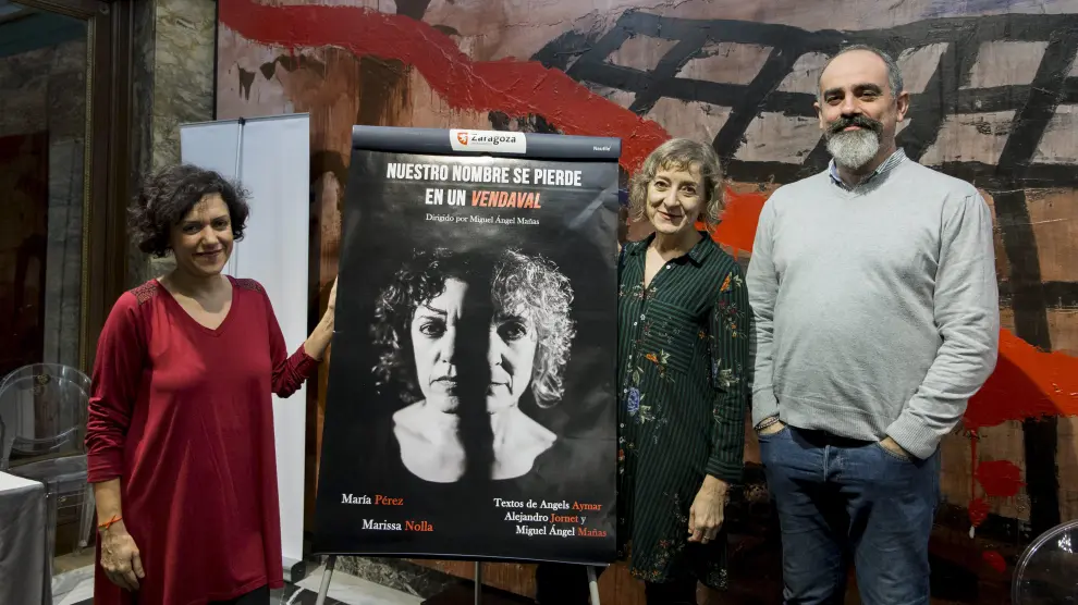 María Pérez, Marissa Nolla y Miguel Ángel Mañas, en la presentación de este jueves.