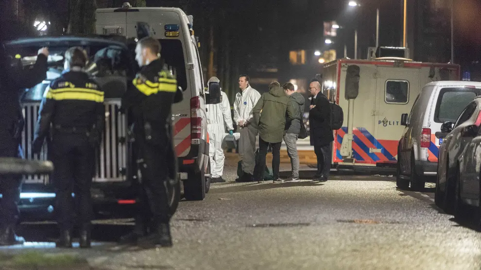 Imagen del tiroteo en Ámsterdam