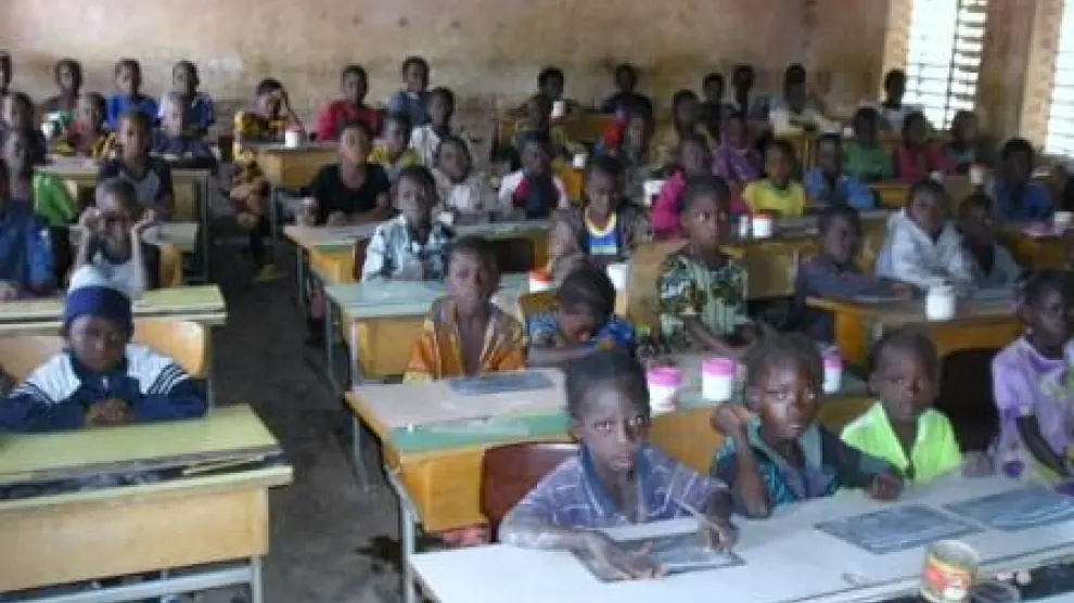 Niños en una escuela de Burkina Faso.