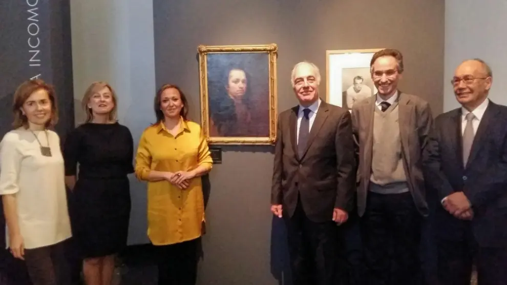 Mayte Pérez asiste en el Museo Lázaro Galdiano a la incorporación del autorretrato de Goya.