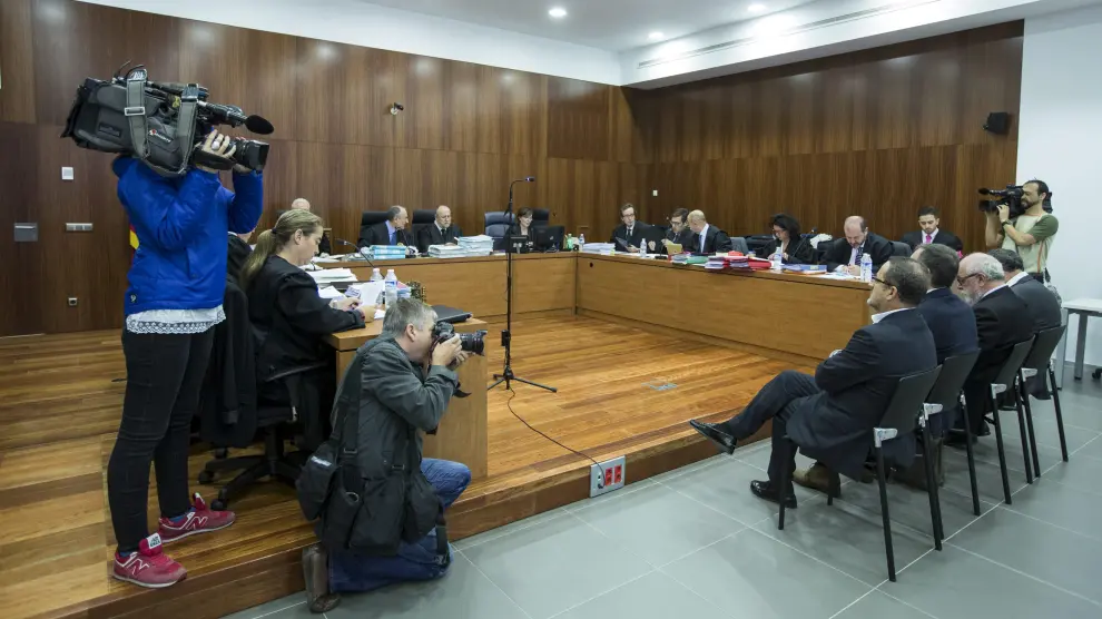 Imagen del juicio por el caso Naves celebrado en la Audiencia Provincial de Zaragoza.