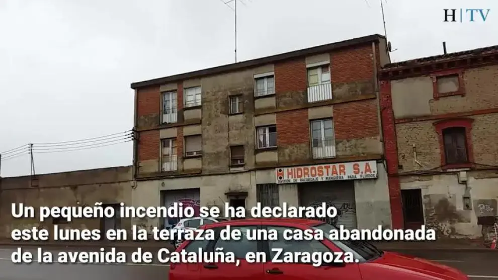 Incendio, sin heridos, en la avenida de Cataluña