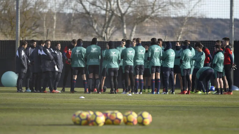 La plantilla del Huesca volverá al campo de entrenamiento del IFPE Montearagón este miércoles a las 16.00.