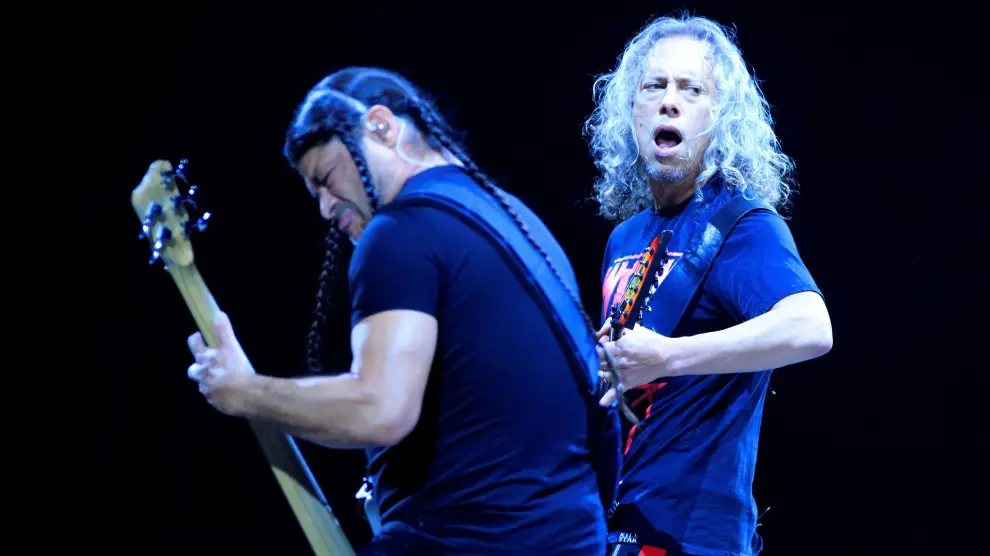 Hammett y Trujullo, el pasado sábado, en su concierto de Madrid.