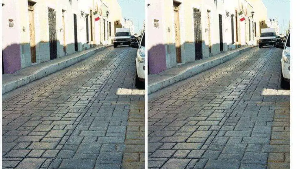 La desconcertante imagen de una calle mexicana.