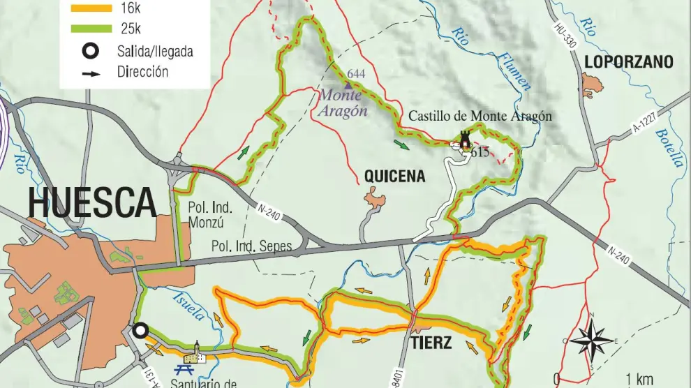 Croquis Trail Hoya de Huesca