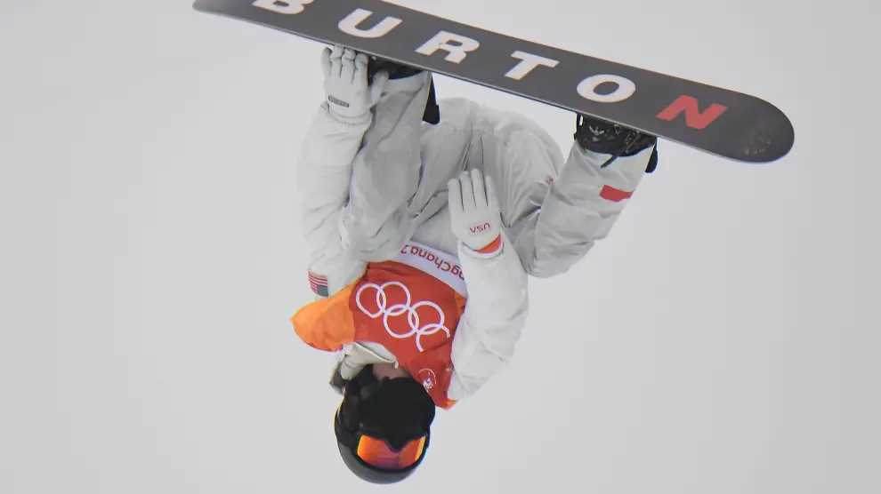 Shaun White, en la final de halfpipe de snowboard