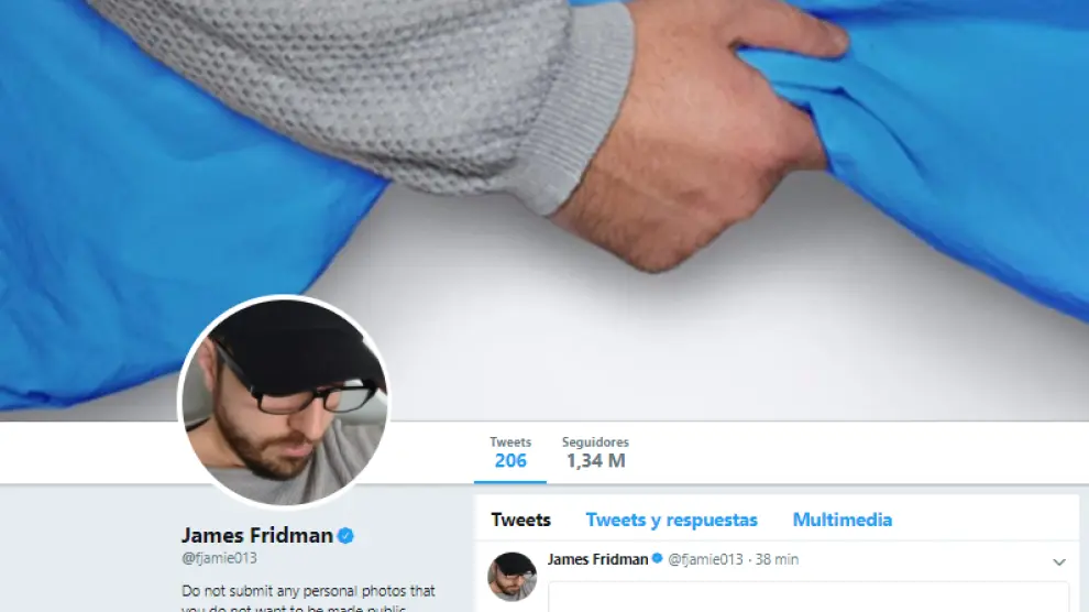 Perfil de Twitter de Fridman.