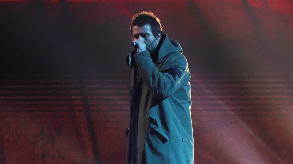 Actuación de Liam Gallagher en el marco de los premios Brit.