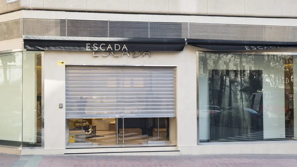 Escada hace efectivo el cierre de su tienda en la calle Sanclemente de Zaragoza
