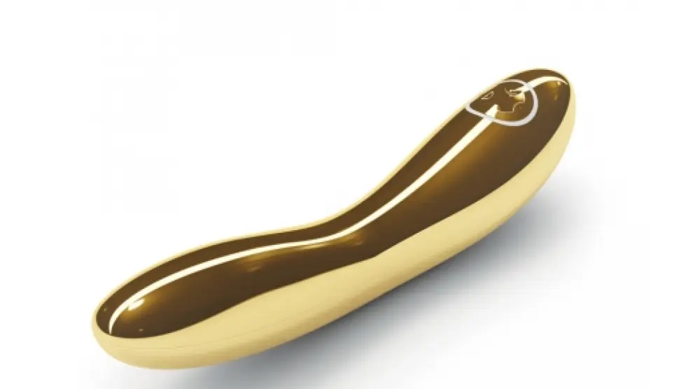 Una de las piezas de la colección de LELO bañada en oro de 24 quilates