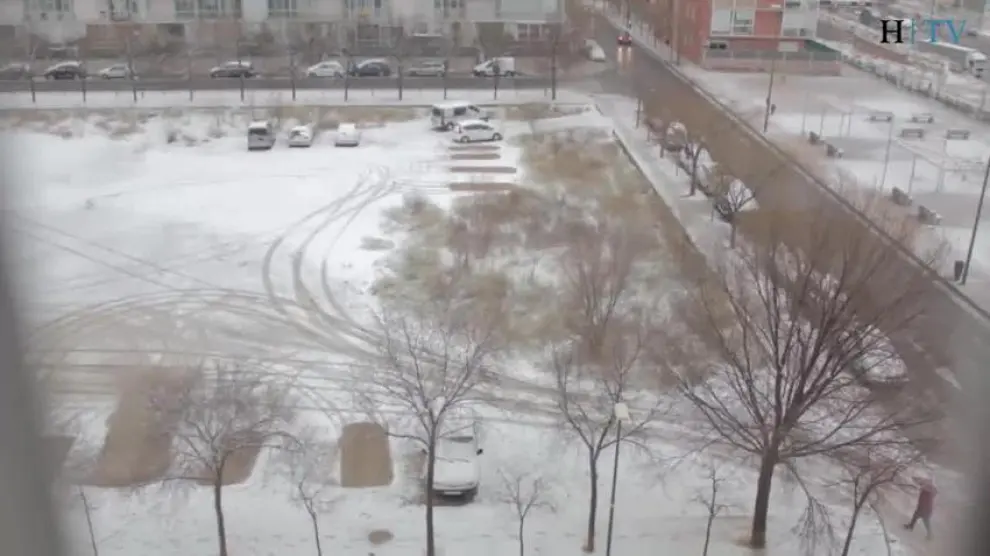Time-lapse de la nieve en Zaragoza