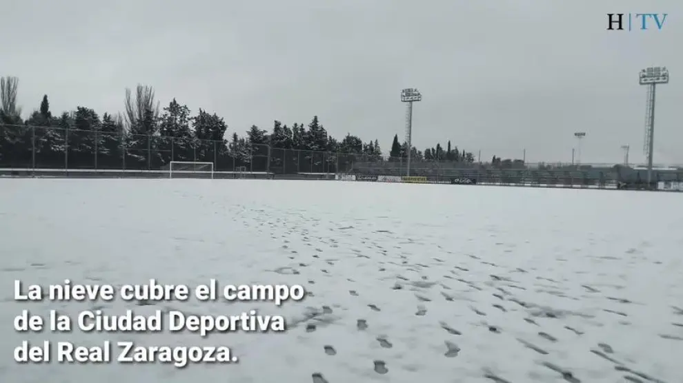 La nieve cubre la Ciudad Deportiva