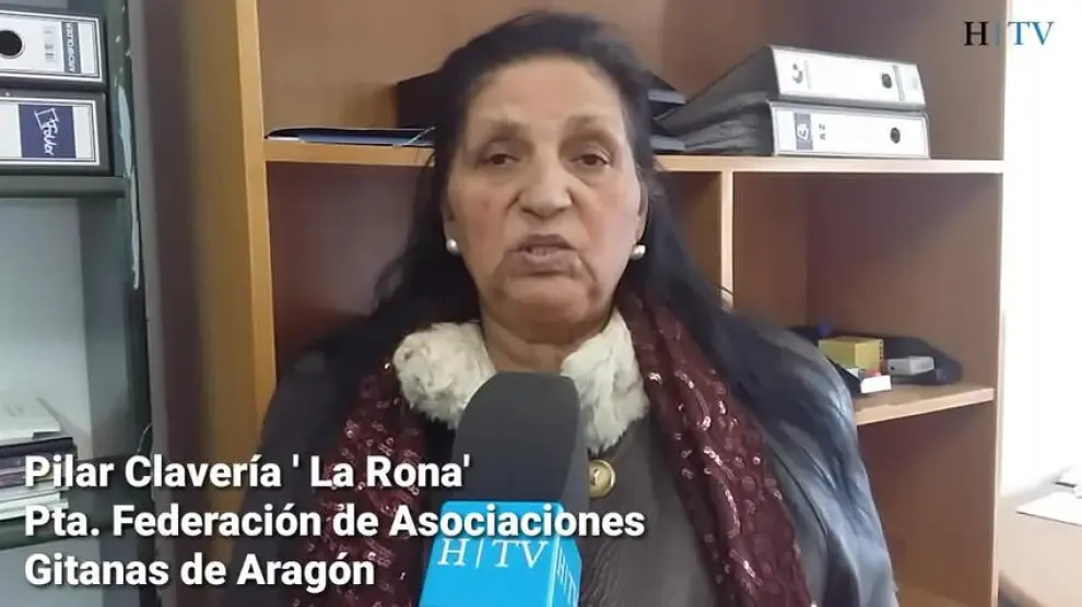 'La Rona', primera presidenta de una asociación gitana en Aragón