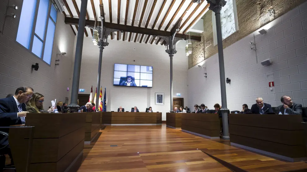 Pleno de la Diputación Provincial de Zaragoza en una imagen de archivo