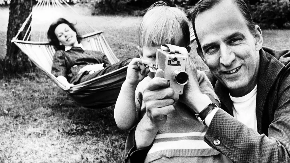 Ingmar Bergman en una escena familiar.